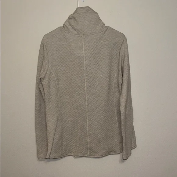 Kuhl Women's Cowl Neck Sweater Off White/khaki - Large. B2